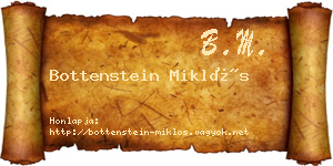 Bottenstein Miklós névjegykártya